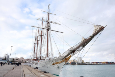 Primer día de la princesa Leonor a bordo del Juan Sebastián Elcano