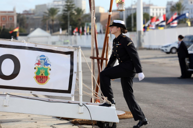 Primer día de la princesa Leonor a bordo del Juan Sebastián Elcano