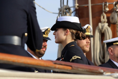 Primer día de la princesa Leonor a bordo del Juan Sebastián Elcano