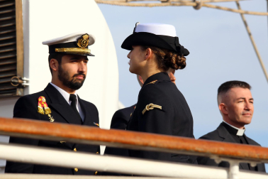 Primer día de la princesa Leonor a bordo del Juan Sebastián Elcano