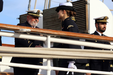 Primer día de la princesa Leonor a bordo del Juan Sebastián Elcano