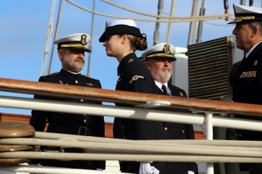 Primer día de la princesa Leonor a bordo del Juan Sebastián Elcano