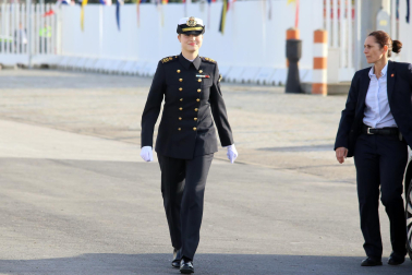 Primer día de la princesa Leonor a bordo del Juan Sebastián Elcano