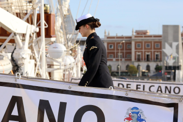 Primer día de la princesa Leonor a bordo del Juan Sebastián Elcano