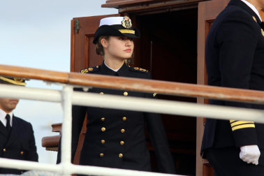 Primer día de la princesa Leonor a bordo del Juan Sebastián Elcano