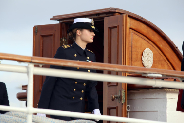 Primer día de la princesa Leonor a bordo del Juan Sebastián Elcano
