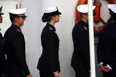 Primer día de la princesa Leonor a bordo del Juan Sebastián Elcano