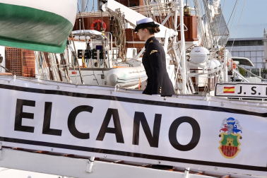 Primer día de la princesa Leonor a bordo del Juan Sebastián Elcano