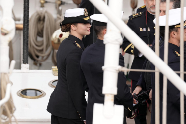 Primer día de la princesa Leonor a bordo del Juan Sebastián Elcano