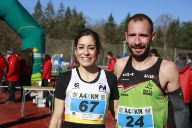 Alicia Carrera y Andoni Acebedo, campeones navarros de cross largo en este 2025