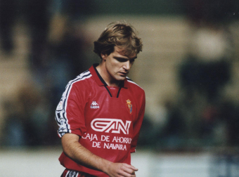 Andrés Martínez, el primer fichaje invernal de Osasuna en 1995