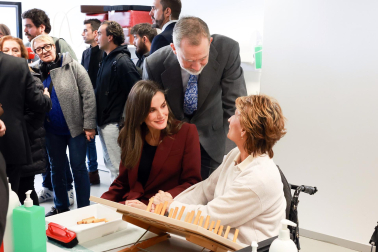 Visita de los reyes al Hospital de Parapléjicos de Toledo.