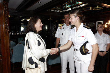 La princesa Leonor ha llegado a Salvador de Bahía con el buque 'Juan Sebastián Elcano'.