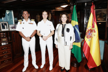 La princesa Leonor ha llegado a Salvador de Bahía con el buque 'Juan Sebastián Elcano'.