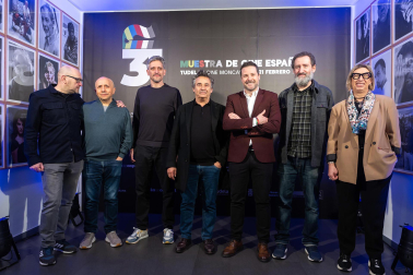 Fotos del homenaje a Eduard Fernández en la Muestra de Cine de Tudela./