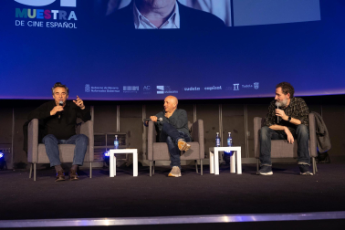 Fotos del homenaje a Eduard Fernández en la Muestra de Cine de Tudela./