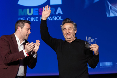 Fotos del homenaje a Eduard Fernández en la Muestra de Cine de Tudela./