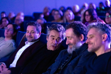 Fotos del homenaje a Eduard Fernández en la Muestra de Cine de Tudela./