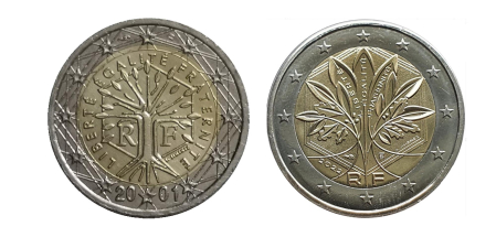 A la izquierda, la primera cara nacional de Francia. A la derecha, el árbol modernizado