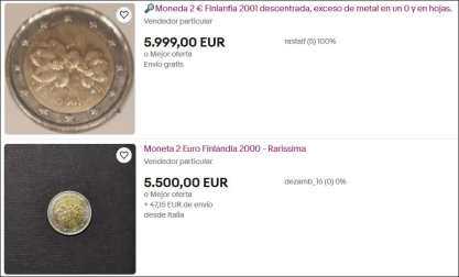 Ofertas de la moneda finlandesa
