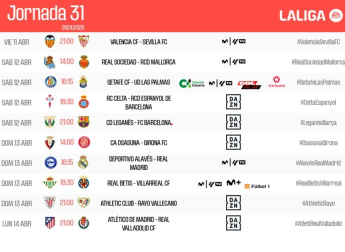Señalamientos de la jornada 31
