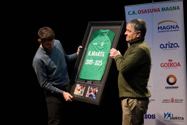 Irurtzun acogió este miércoles, 26 de marzo, el homenaje al capitán Roberto Martil /