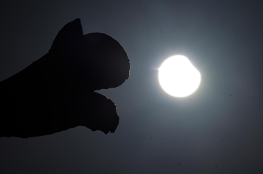 Foto del eclipse solar del 29 de marzo de 2025./