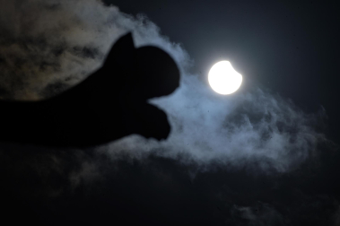 Foto del eclipse solar del 29 de marzo de 2025./
