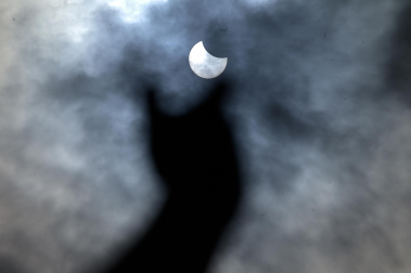 Foto del eclipse solar del 29 de marzo de 2025./