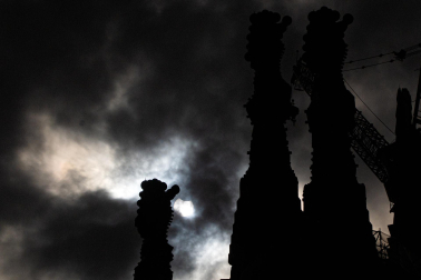 Foto del eclipse solar del 29 de marzo de 2025./