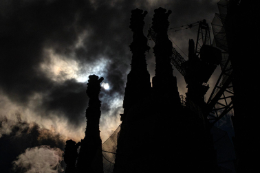 Foto del eclipse solar del 29 de marzo de 2025./