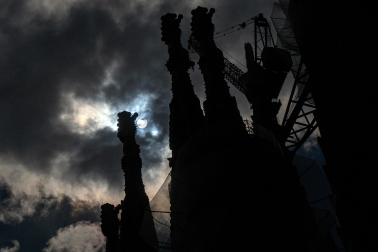 Foto del eclipse solar del 29 de marzo de 2025./