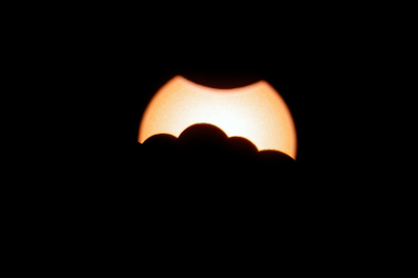 Foto del eclipse solar del 29 de marzo de 2025./