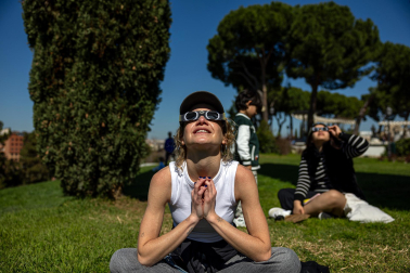 Foto del eclipse solar del 29 de marzo de 2025./