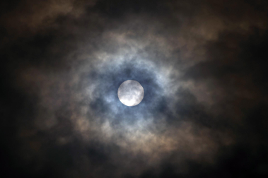 Foto del eclipse solar del 29 de marzo de 2025./