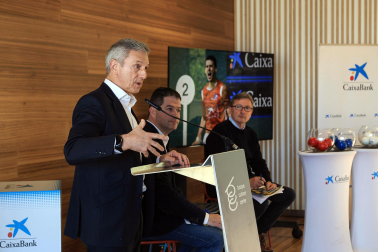 Los pelotaris participaron este lunes, 31 de marzo, en la presentación del Manomanista 2025 /