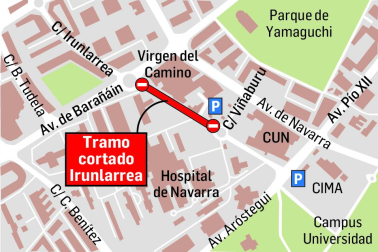 Localizador de la zona afectada