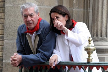 Fotos de los seis viajes de Vargas Llosa a Navarra.