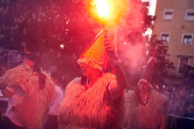 Fotos del cohete de fiestas de la Txantrea./
