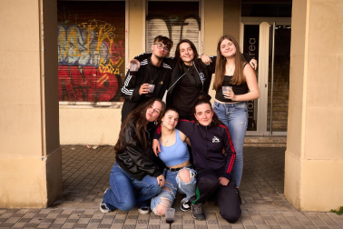 Fotos del cohete de fiestas de la Txantrea./