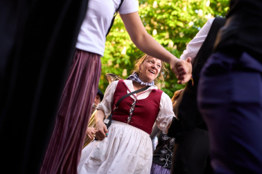Fotos del cohete de fiestas de la Txantrea./
