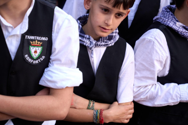 Fotos del cohete de fiestas de la Txantrea./
