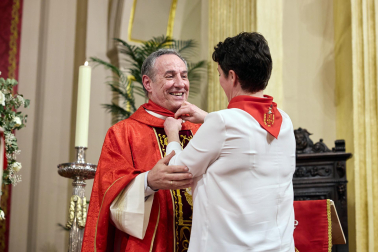 Fotos de la misa del quinto peldaño de la Escalera de San Fermín