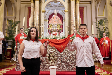 Fotos de la misa del quinto peldaño de la Escalera de San Fermín