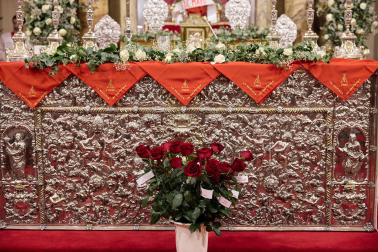 Fotos de la misa del quinto peldaño de la Escalera de San Fermín