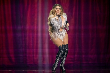 Público, eurofans y artistas participantes en el Festival de Eurovisión 2025 celebrado este sábado 17 de mayo en Basilea /