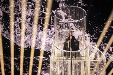 Público, eurofans y artistas participantes en el Festival de Eurovisión 2025 celebrado este sábado 17 de mayo en Basilea /