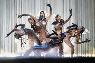 Público, eurofans y artistas participantes en el Festival de Eurovisión 2025 celebrado este sábado 17 de mayo en Basilea /