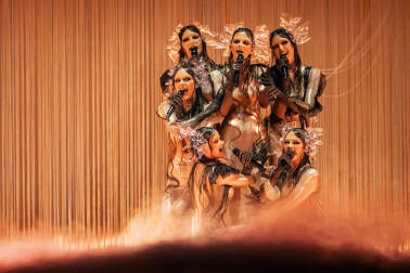 Público, eurofans y artistas participantes en el Festival de Eurovisión 2025 celebrado este sábado 17 de mayo en Basilea /