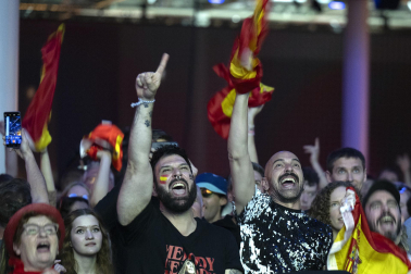 Público, eurofans y artistas participantes en el Festival de Eurovisión 2025 celebrado este sábado 17 de mayo en Basilea /